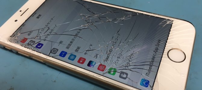 【iPhone6】踏んでしまった iPhone修理専門店アイフォンクリア琴似店ブログ2017/05/18